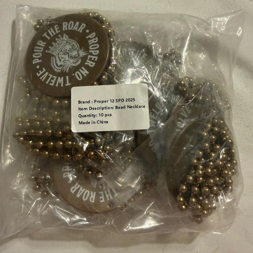 Proper 12 Gold Bead Necklace Set